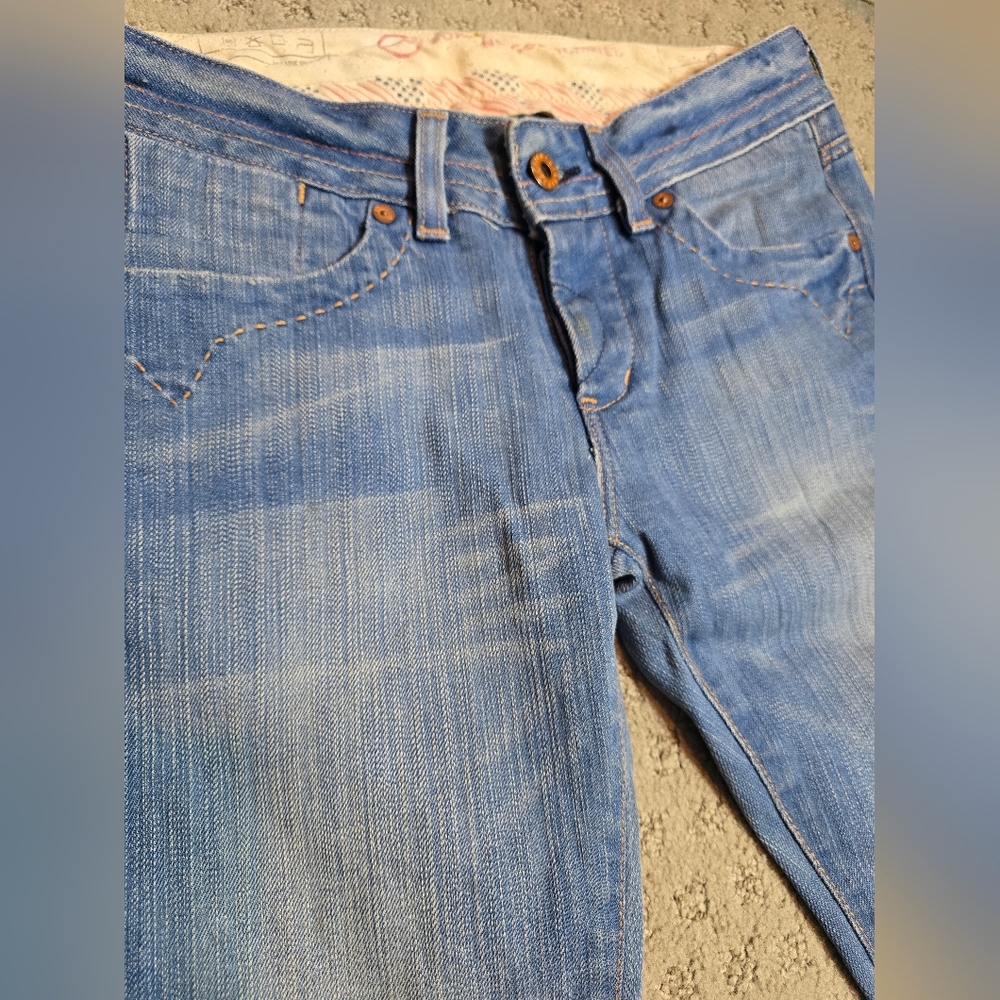AG Adriano Goldschmied Y2K‎ Low Rise Straight Leg Jeans Button Fly Denim 26 - Picture 4 of 9